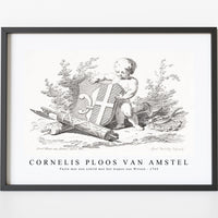 Cornelis ploos van amstel - Putto met een schild met het wapen van Witsen-1765
