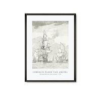 
              Cornelis ploos van amstel - Oorlogsschip een schot lossend-1759
            