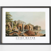 Luigi Mayer - Ancient Temple in the Island of Salina from Views in the Ottoman Dominions, in Europe, in Asia, and some of the Mediterranean islands (1810)