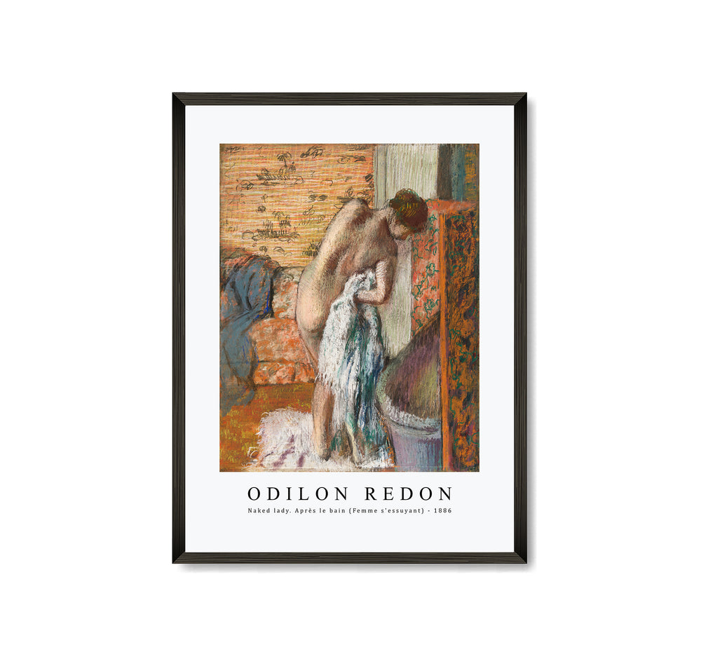 Odilon Redon - Naked lady. Après le bain (Femme s'essuyant) 1886