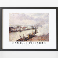 Camille Pissarro - Steamboats in the Port of Rouen 1896