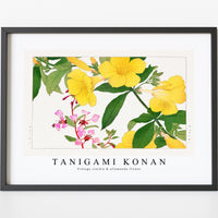 Tanigami Konan - Vintage clarkia & allamanda flower