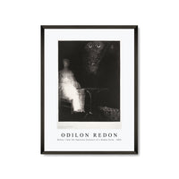 Odilon Redon - Below, I Saw the Vaporous Contours of a Human Form 1896