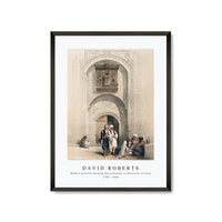 David Roberts - Modern mansion showing the arabesque architecture of Cairo-1796-1864