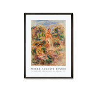 
              Pierre Auguste Renoir - Une femme debout et une femme assise dans un paysage 1919
            