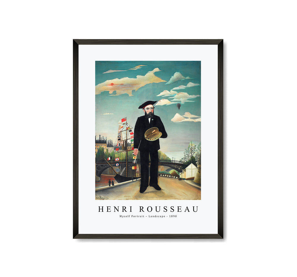 Henri Rousseau - Myself Portrait – Landscape 1890