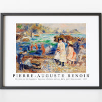 Pierre Auguste Renoir - Children on the Seashore, Guernsey (Enfants au bord de la mer Ã Guernesey) 1883