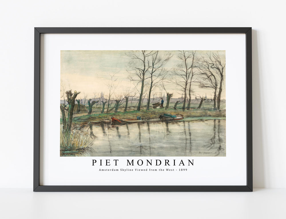 Piet Mondrian - Amsterdam Skyline Viewed from the West 1899