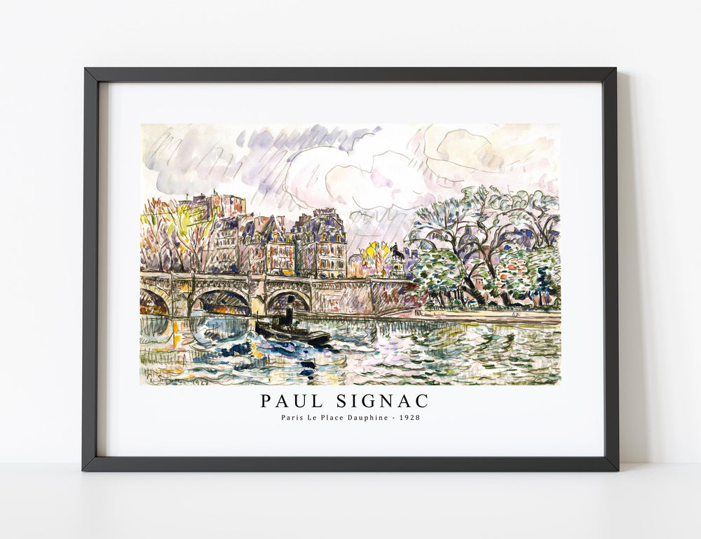 Paul Signac - Paris Le Place Dauphine (1928)