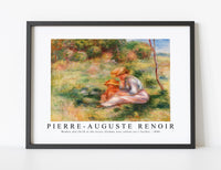 
              Pierre Auguste Renoir - Woman and Child in the Grass (Femme avec enfant sur l'herbe) 1898
            