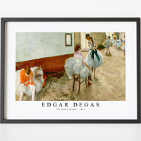 Edgar Degas - The Dance Lesson 1879