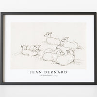Jean Bernard - Six lying lambs (1820)