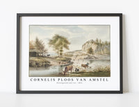 
              Cornelis ploos van amstel - Riviergezicht met vee-1821
            