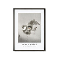 Ohara Koson - Two playing monkeys (1900 - 1930) by Ohara Koson (1877-1945)