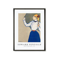 Edward Penfield - Woman holding umbrella 1897