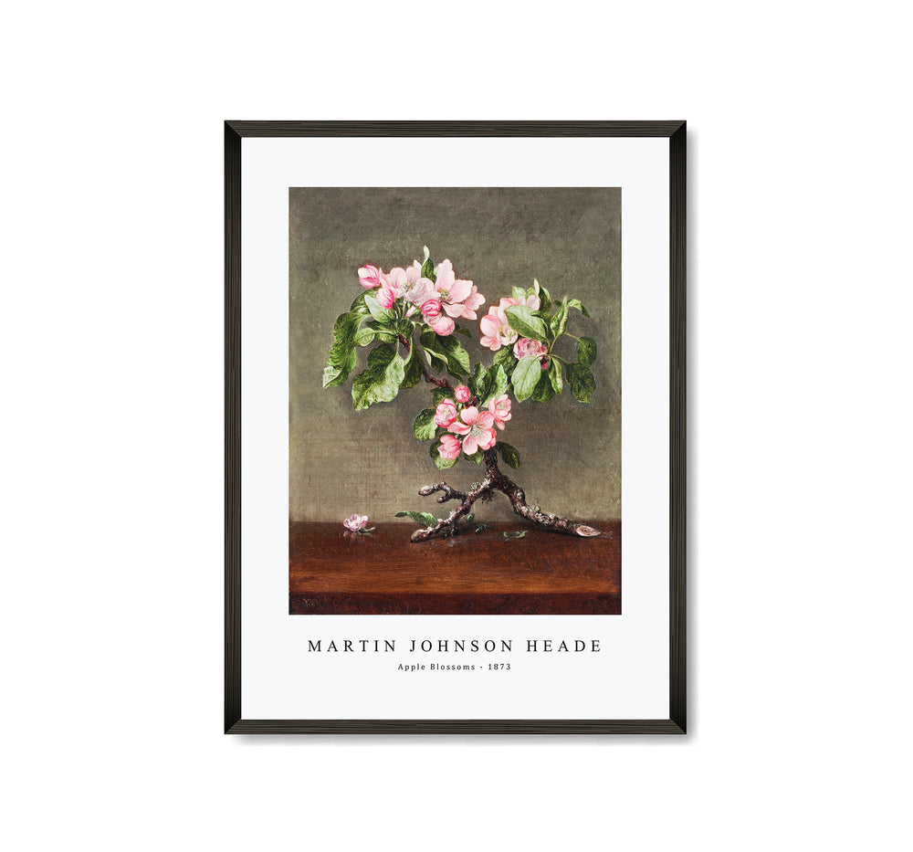 Martin Johnson Heade - Apple Blossoms (1873)