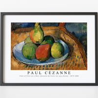 Paul Cezanne - Plate of Fruit on a Chair (Assiette de fruits sur une chaise) 1879-1880