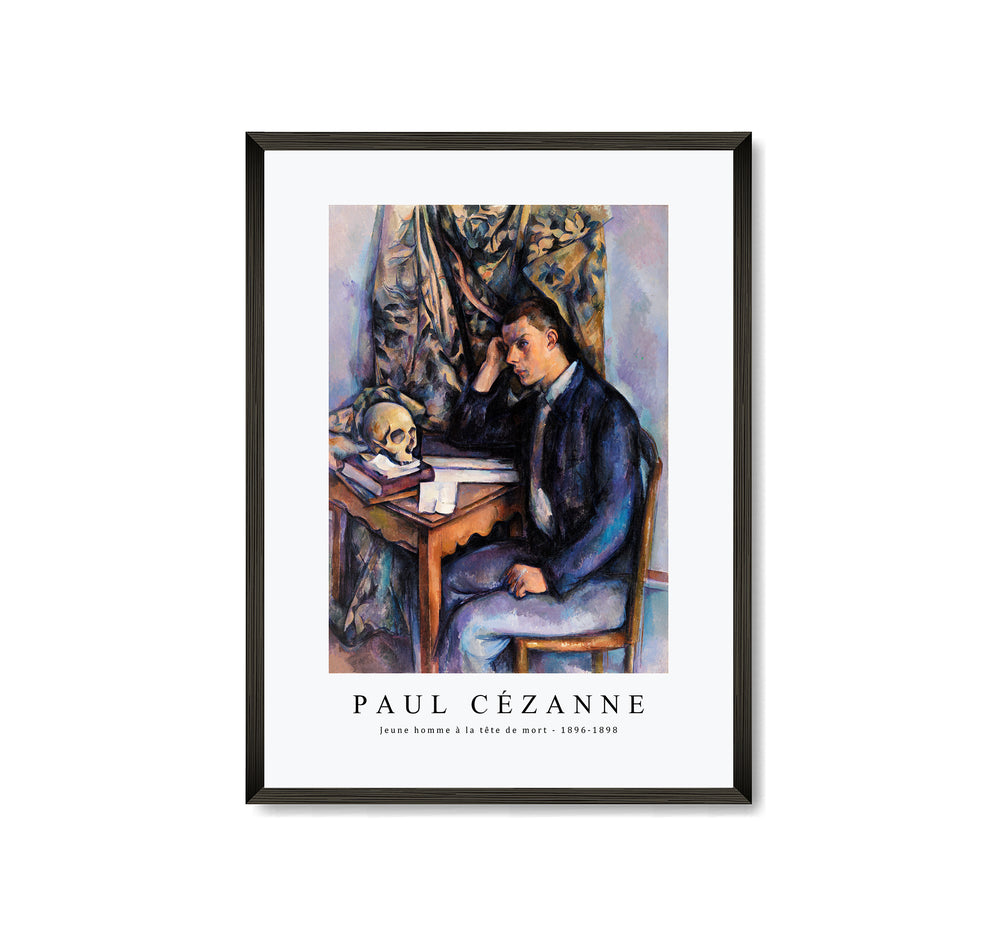 Paul Cezanne - Young Man and Skull (Jeune homme à la tête de mort) 1896-1898