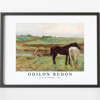 Odilon Redon - Horse in a Meadow 1871