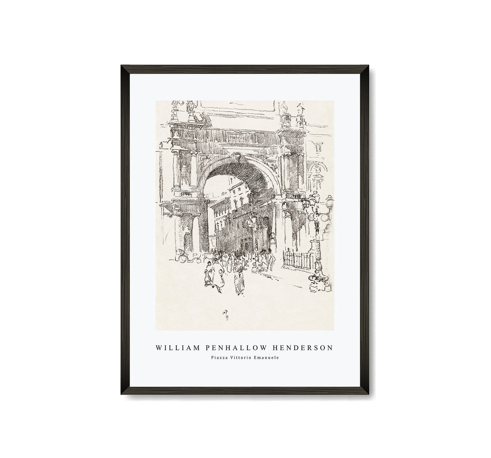 william penhallow henderson - Piazza Vittorio Emanuele