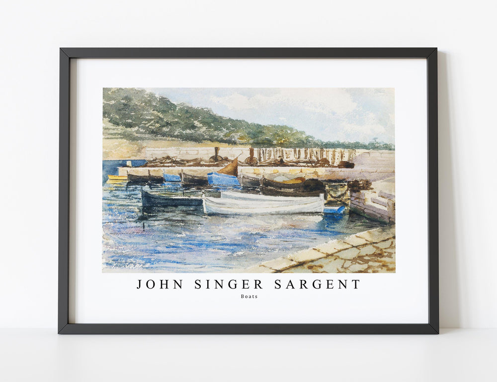 John Singer Sargent - Boats (1913)