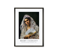 
              Mary Cassatt - Spanish Dancer Wearing a Lace Mantilla 1873
            