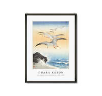 
              Ohara Koson - Five seagulls above turbulent sea (1900 - 1930) by Ohara Koson (1877-1945)
            