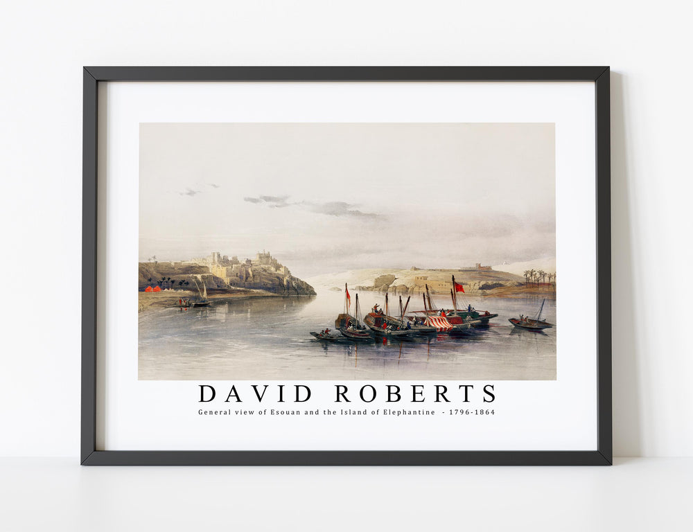 David Roberts - General view of Esouan and the Island of Elephantine -1796-1864