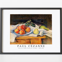 Paul Cezanne - Fruit on a Table (Fruits sur la table) 1890-1893