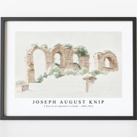 Joseph August Knip - A Part of an Aqueduct in Rome (ca. 1809–1812)