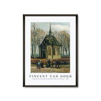 Vincent Van Gogh - Congregation Leaving the Reformed Church in Nuenen 1884