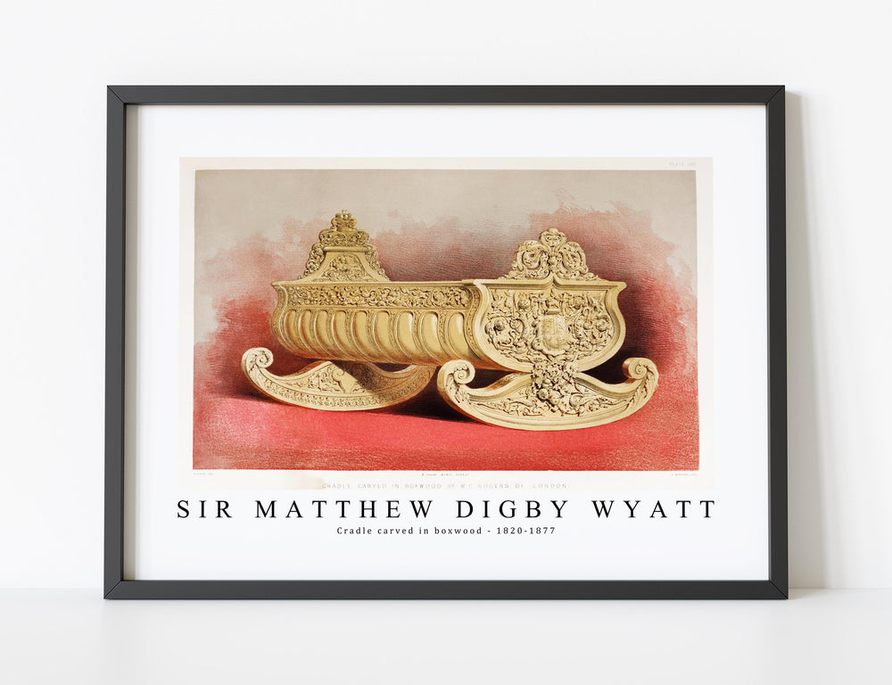 Sir Matthew Digby Wyatt - Cradle carved in boxwood 1820-1877