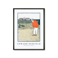 Edward Penfield - Man playing Golf 1890-1907