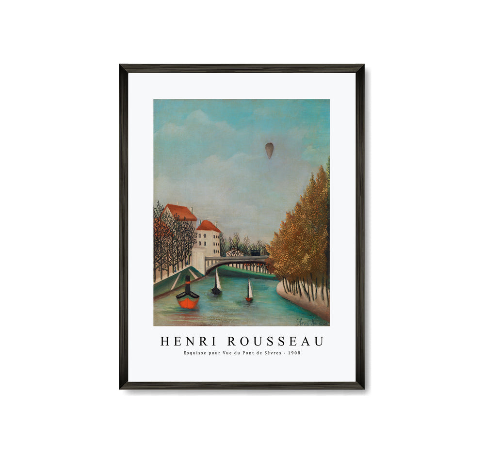 Henri Rousseau - Esquisse pour Vue du Pont de Sèvres 1908