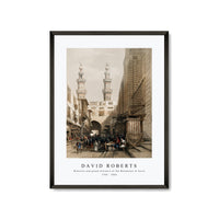 David Roberts - Minarets and grand entrance of the Metwaleys at Cairo-1796-1864