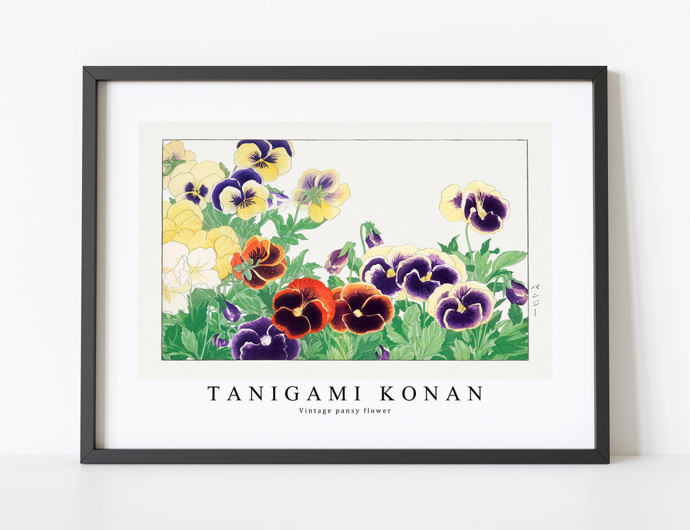 Tanigami Konan - Vintage pansy flower