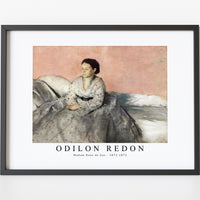 Odilon Redon - Madam Rene de Gas 1872-1873