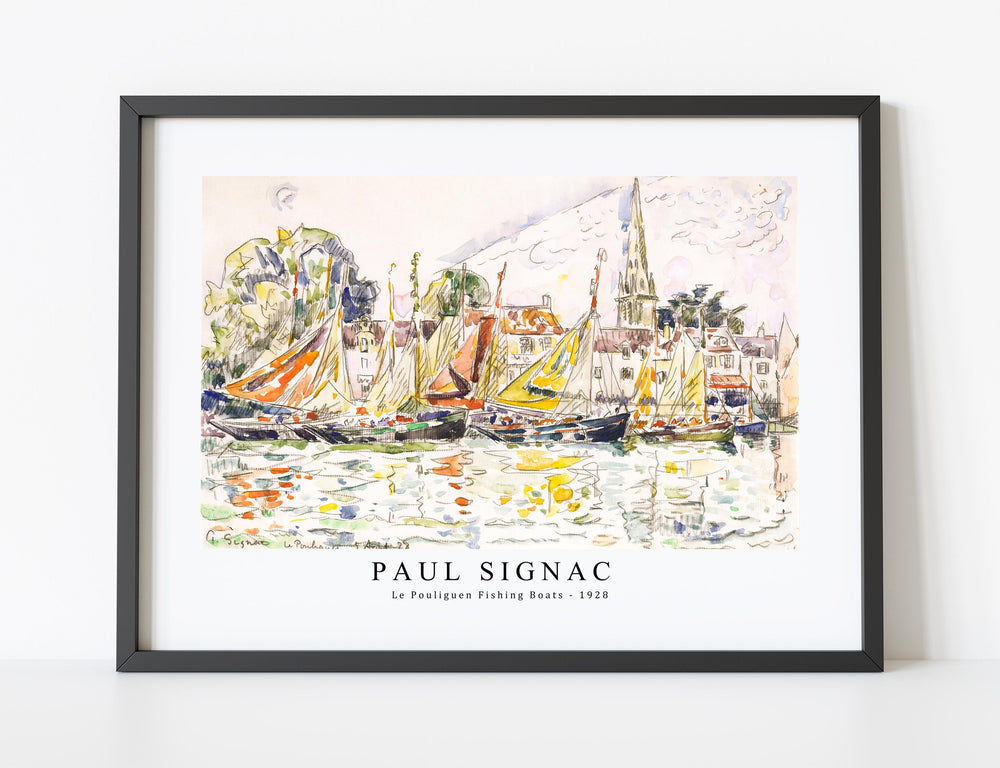 Paul signac - Le Pouliguen Fishing Boats (1928)