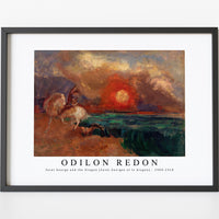 Odilon Redon - Saint George and the Dragon (Saint Georges et le dragon) 1909-1910