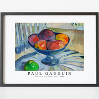 Paul Gauguin - Fruit Dish on a Garden Chair 1890