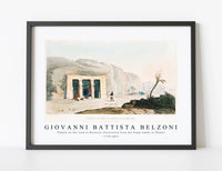 
              Giovanni Battista Belzoni - Temple on the road to Berenice illustration from the kings tombs in Thebes 1778-1823
            