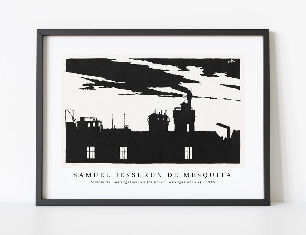 Samuel Jessurun De Mesquita - Silhouette Oostergasfabriek (Silhouet Oostergasfabriek) (1915)