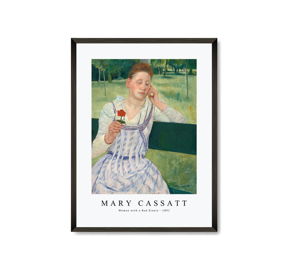 Mary Cassatt - Woman with a Red Zinnia 1891