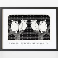 Samuel Jessurun De Mesquita - Four crowned cockatoos (Vier kroonkaketoes) (1912)