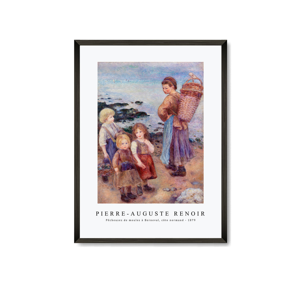 Pierre Auguste Renoir - Mussel-Fishers at Berneval (Pêcheuses de moules à Berneval, côte normand) (1879)