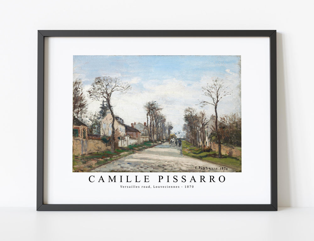 Camille Pissarro - Versailles road, Louveciennes 1870