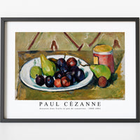 Paul Cezanne - Plate with Fruit and Pot of Preserves (Assiette avec fruits et pot de conserves) 1880-1881