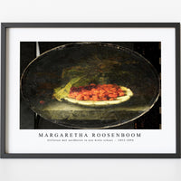 Margaretha Roosenboom - Stilleven met aardbeien in een witte schaal 1853-1896