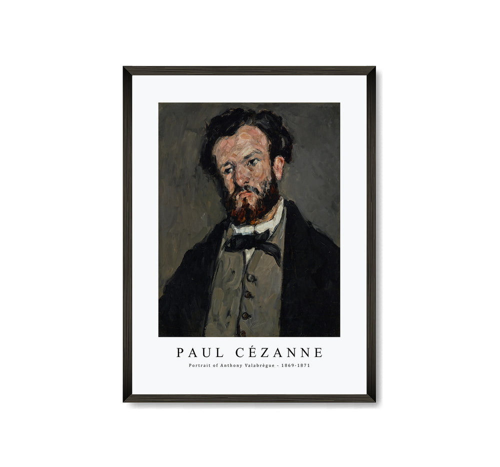 Paul Cezanne - Portrait of Anthony Valabrègue 1869-1871