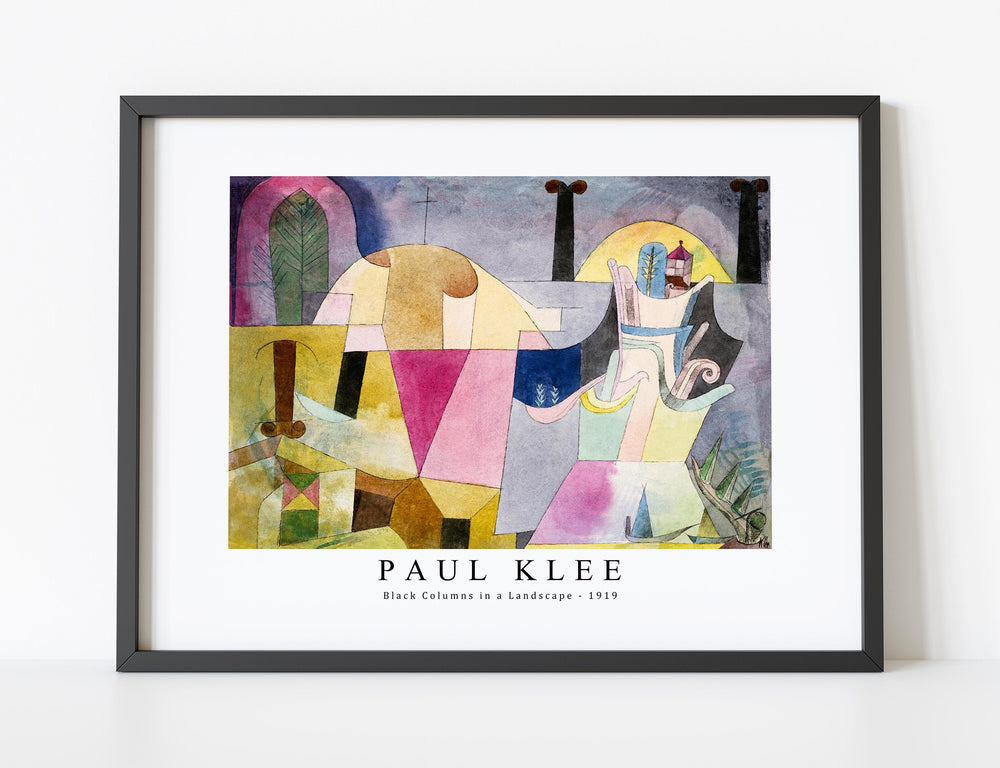 Paul Klee - Black Columns in a Landscape 1919